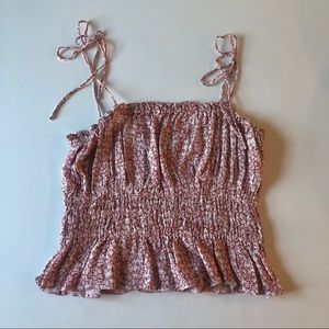 Cotton Candy LA floral pink cami tank top